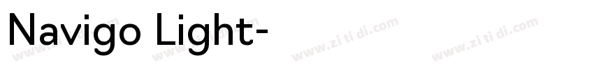 Navigo Light字体转换